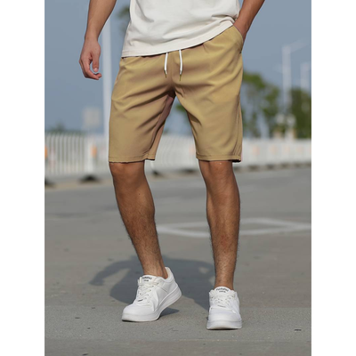 Short décontracté homme – Coupe ample – Tissu respirant – Cordon ajustable – Poches côtés