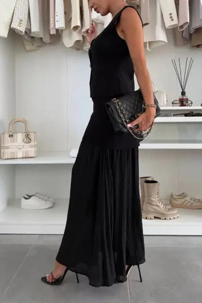 Ensemble jupe et gilet sans manches