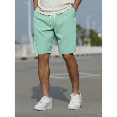 Short décontracté homme – Coupe ample – Tissu respirant – Cordon ajustable – Poches côtés