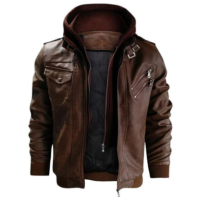 Veste en cuir végétalien