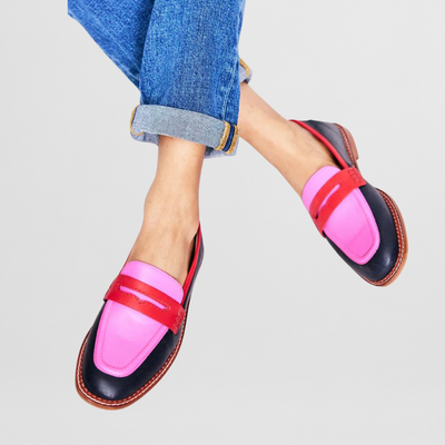 Élodie™ | Mocassins à Imprimés Colorés