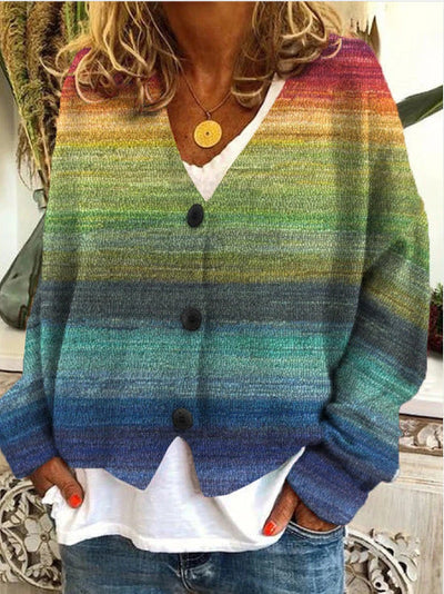 Gilet femme – Maille douce – Coupe décontractée – Boutonné – Motif texturé