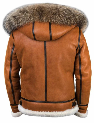 Emil™ Veste d'Hiver en Cuir Élégante