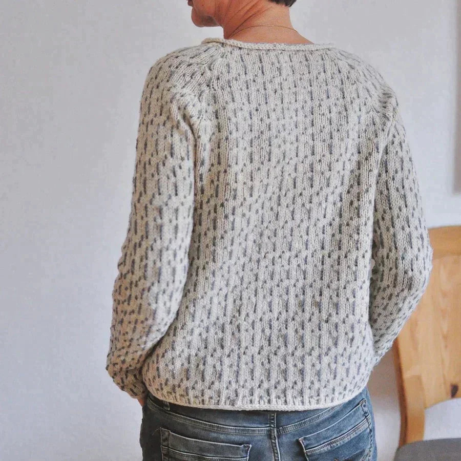 Otilde™ | Pull Élégant Grå