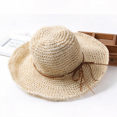 Chapeau de soleil pliable à bord large et ajustable