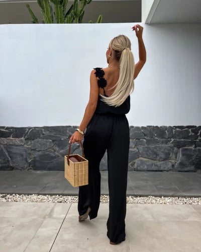 BARENI - COMBINAISON BOHO À MOTIFS FLORAUX