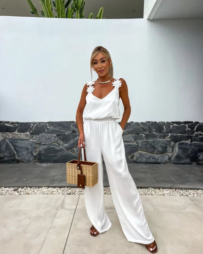 BARENI - COMBINAISON BOHO À MOTIFS FLORAUX