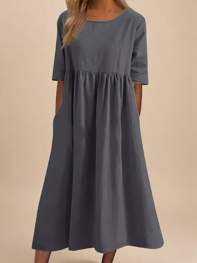 Morgane™ | Robe avec jupe midi et silhouette flatteuse