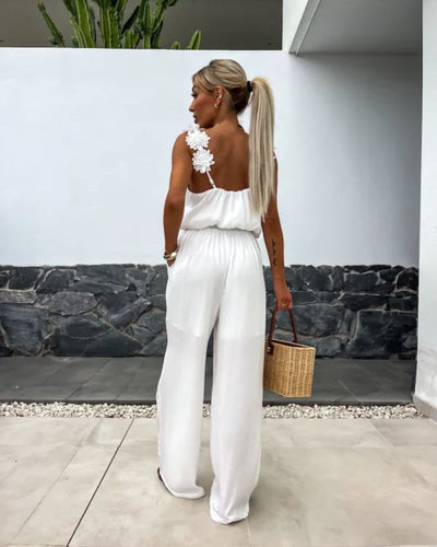 BARENI - COMBINAISON BOHO À MOTIFS FLORAUX