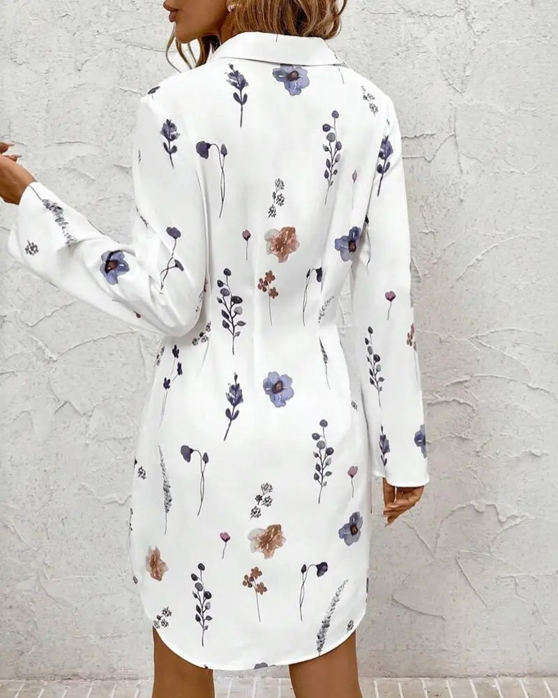 Robe Mode Imprimée Ajustée