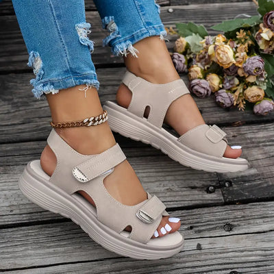 Alia™ - Sandales à Talons Compensés Confortables avec Bride de Cheville