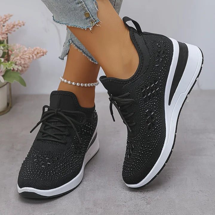 Clara | Baskets orthopédiques avec strass scintillants