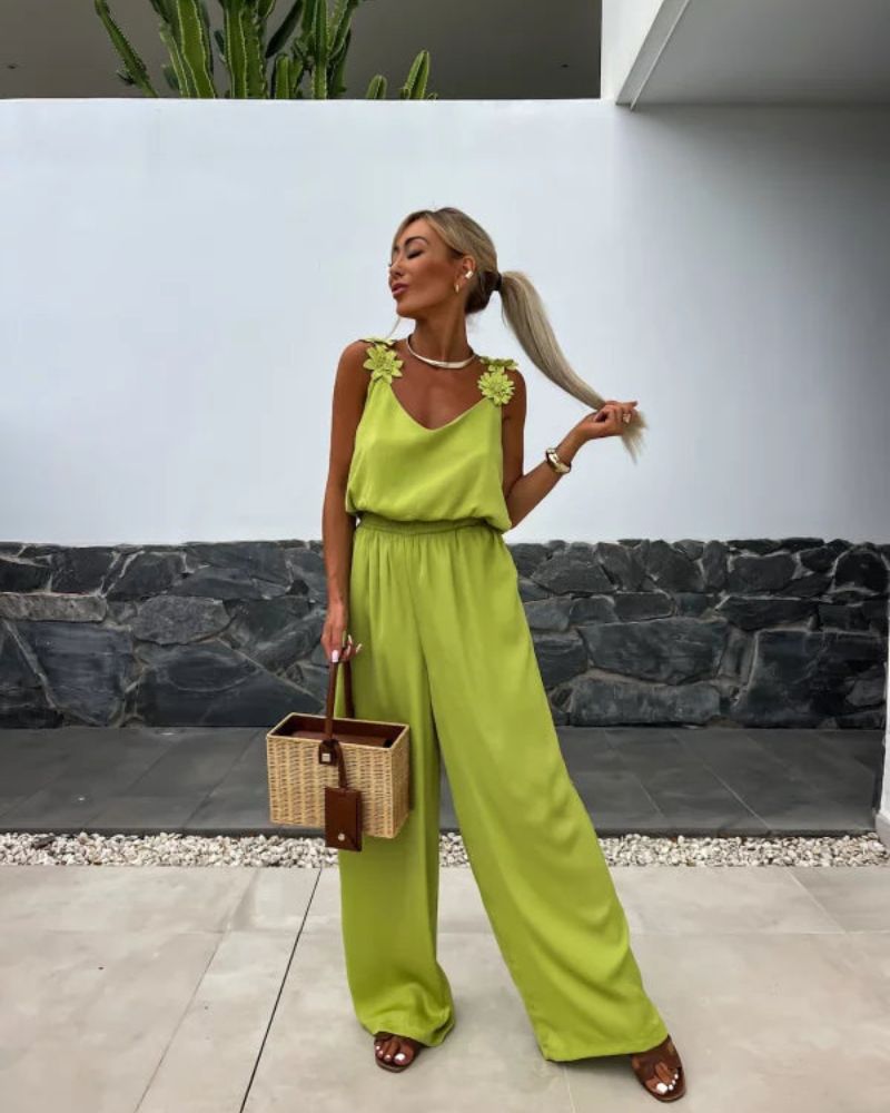 BARENI - COMBINAISON BOHO À MOTIFS FLORAUX