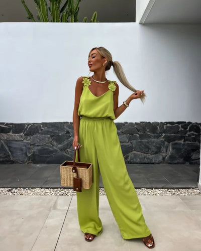 BARENI - COMBINAISON BOHO À MOTIFS FLORAUX