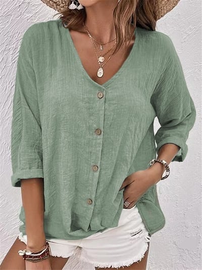 Élisa™ | Blouse Légère à Col V