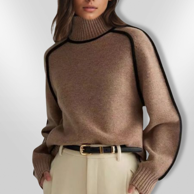 CLAIRE | Pull col roulé élégant