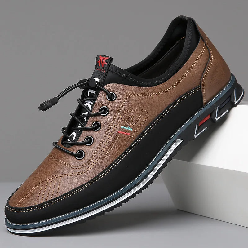 Chaussures en cuir orthopédiques faites à la main
