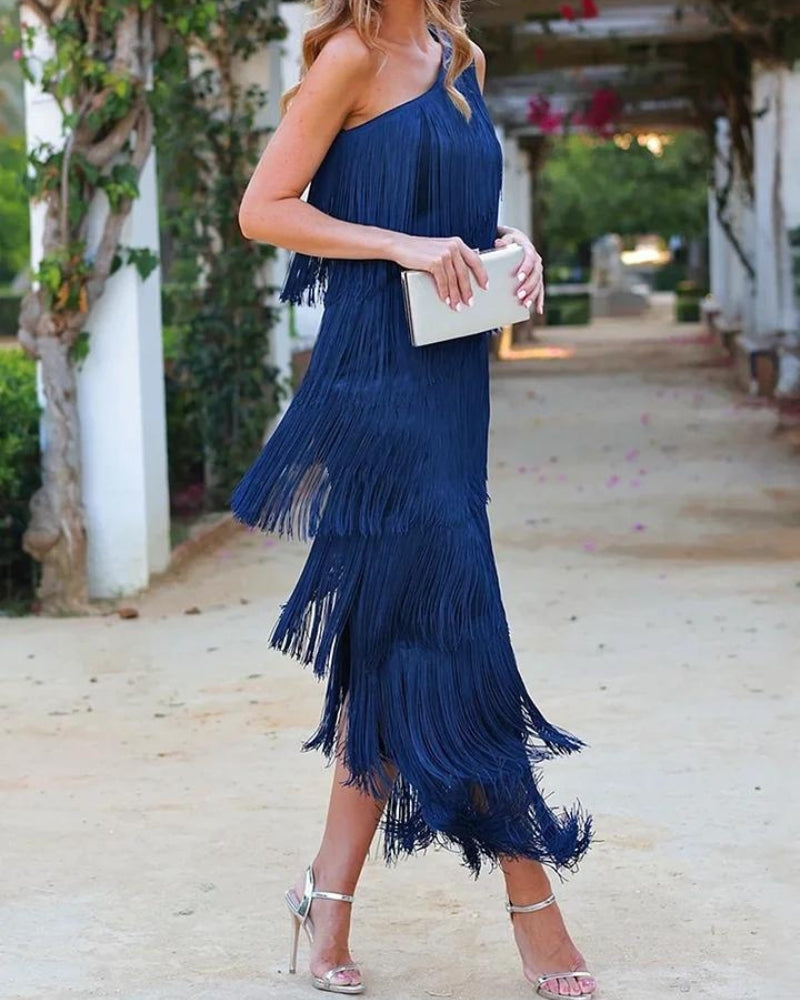 Lauren | Elegante e Raffinato Vestito con Frange
