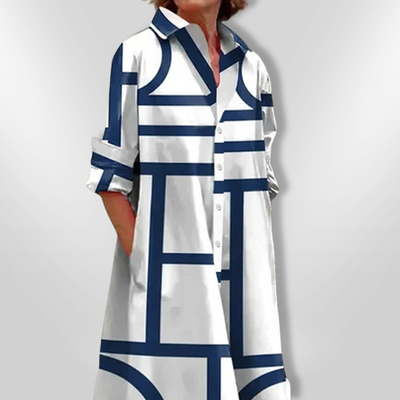 ESTELLE | Robe géométrique avec poches