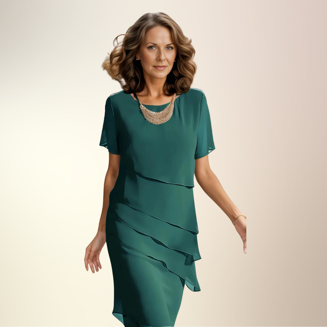 Valentine Paris™ | Clara - Robe Plissée En Mousseline De Soie