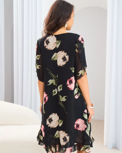 AMELIN - Robe élégante en mousseline