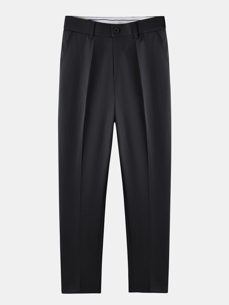 Pantalon Ajusté Fuselé en Tissu Léger