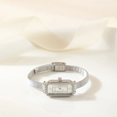 Phila™ | Montre Élégante avec Bracelet Texturé en Or
