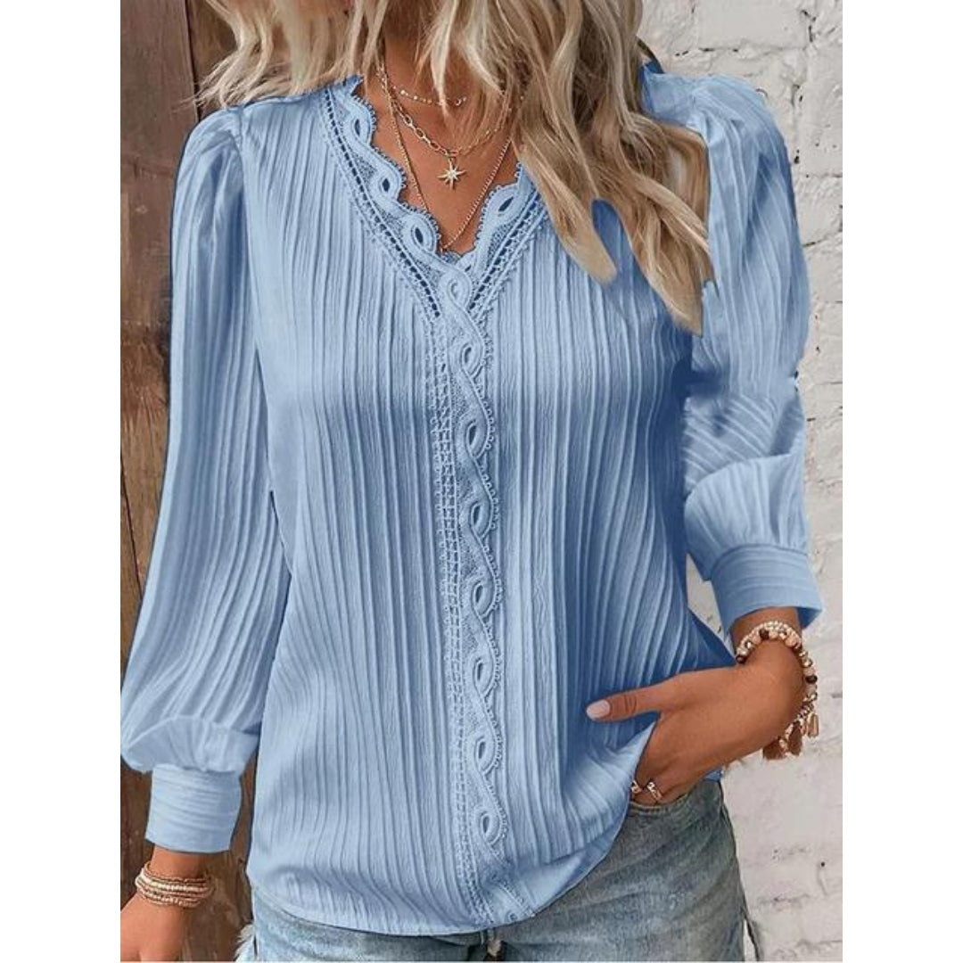 Luna™ | Élégante blouse à pintucks