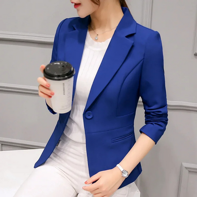 Blazer Femme – Coupe Cintrée – Silhouette Structurée – Fermeture Un Bouton