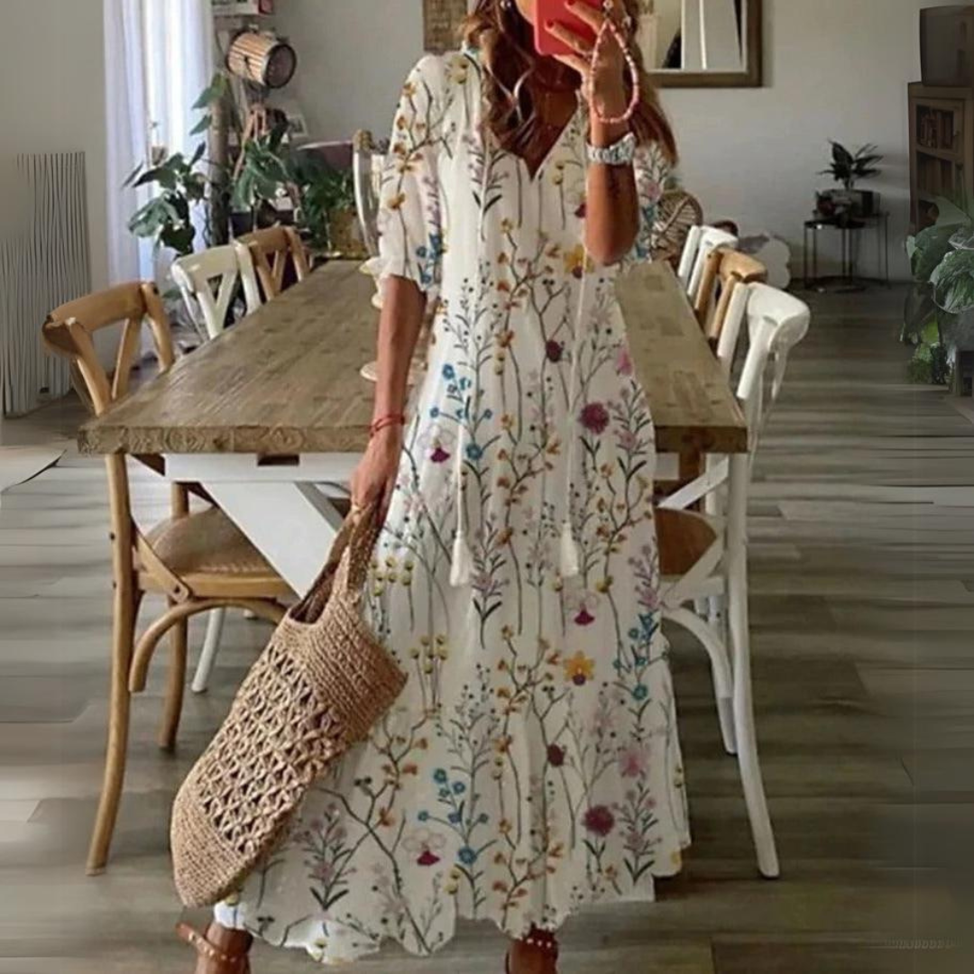 Éléanor - Maxi-Robe Fleurie Pour Les Événements De L'Été