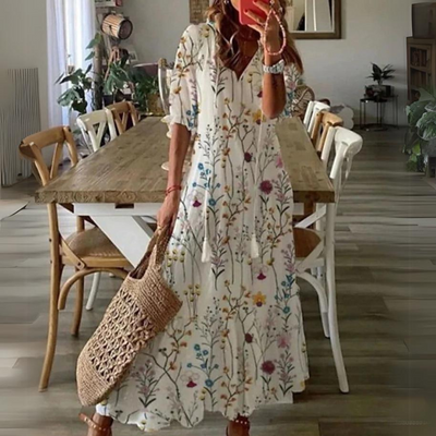Éléanor - Maxi-Robe Fleurie Pour Les Événements De L'Été