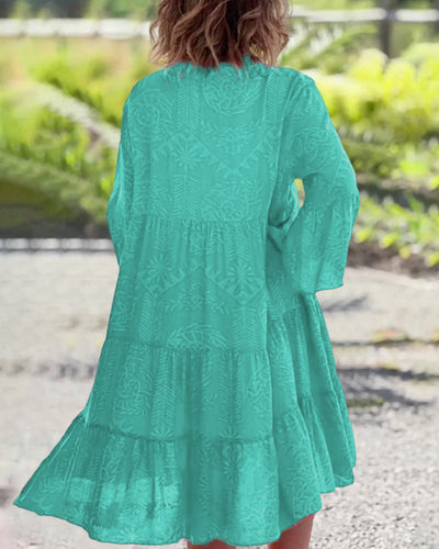 SARA – ROBE BOHO LOOSE À MANCHES 3/4