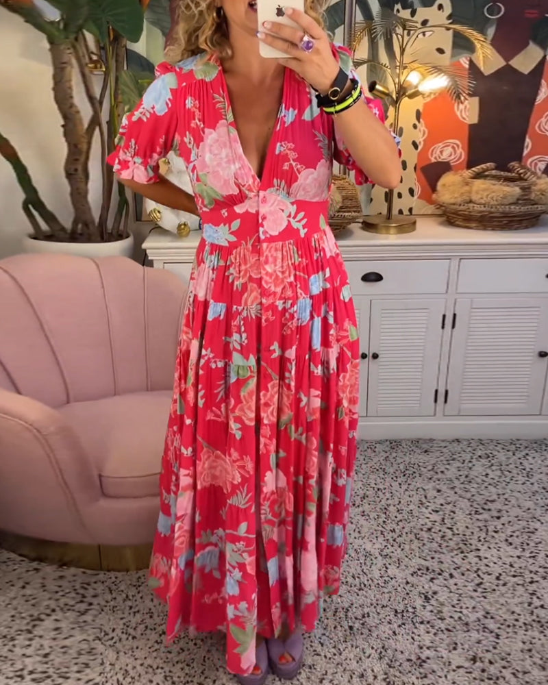 Tessa™ | Robe à imprimé floral avec poches