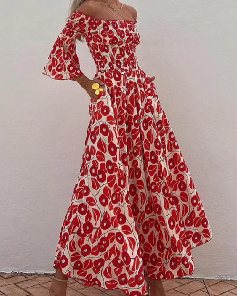 GAMINA - Robe à Imprimé Floral