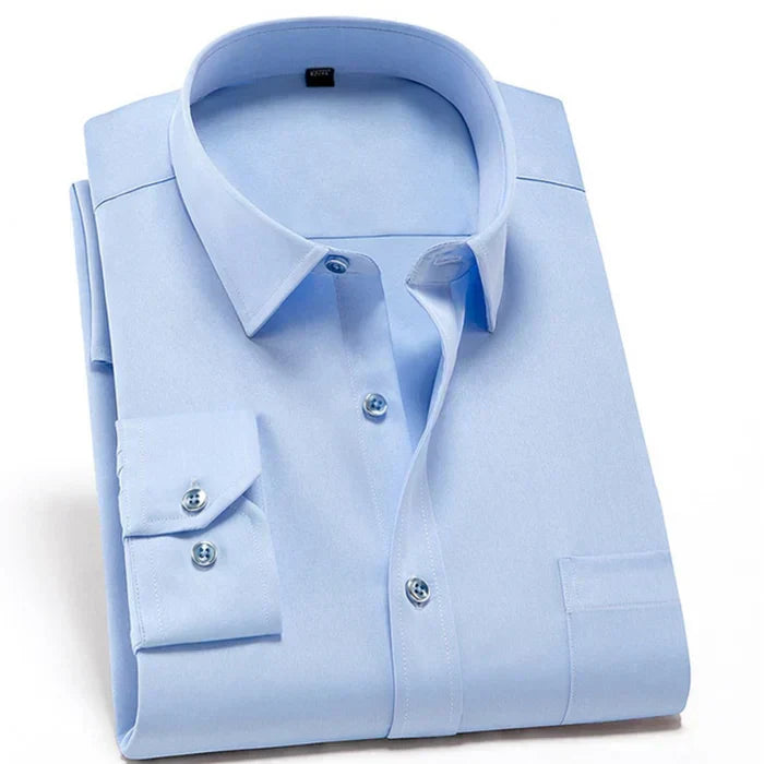 Chemise homme – Coupe slim – Tissu stretch respirant – Manches longues élégantes