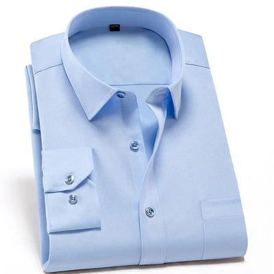 Chemise homme – Coupe slim – Tissu stretch respirant – Manches longues élégantes