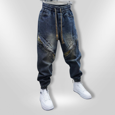 JESSE | Pantalon Baggy Denim avec Ceinture