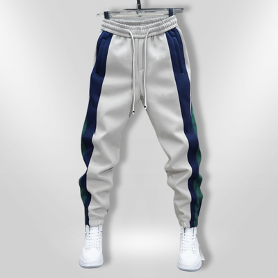 SIMON | Pantalon Tendance à Rayures Contrastées