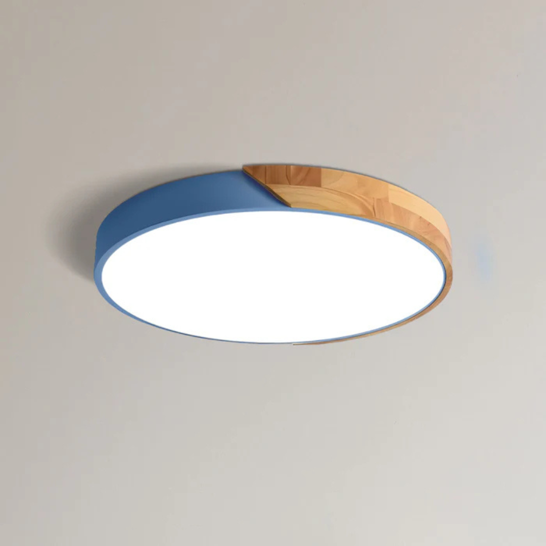 Delos - Plafonnier LED scandinave en bois