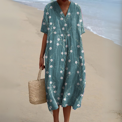 Audrey - Robe Fleurie Élégante