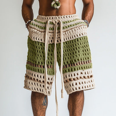 Short de plage tressé