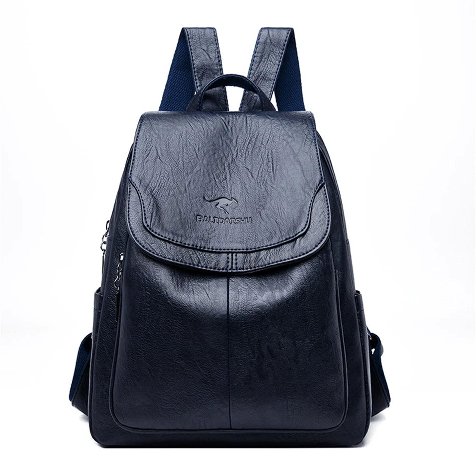 Sac à dos en cuir antivol pour femmes élégantes | Edah