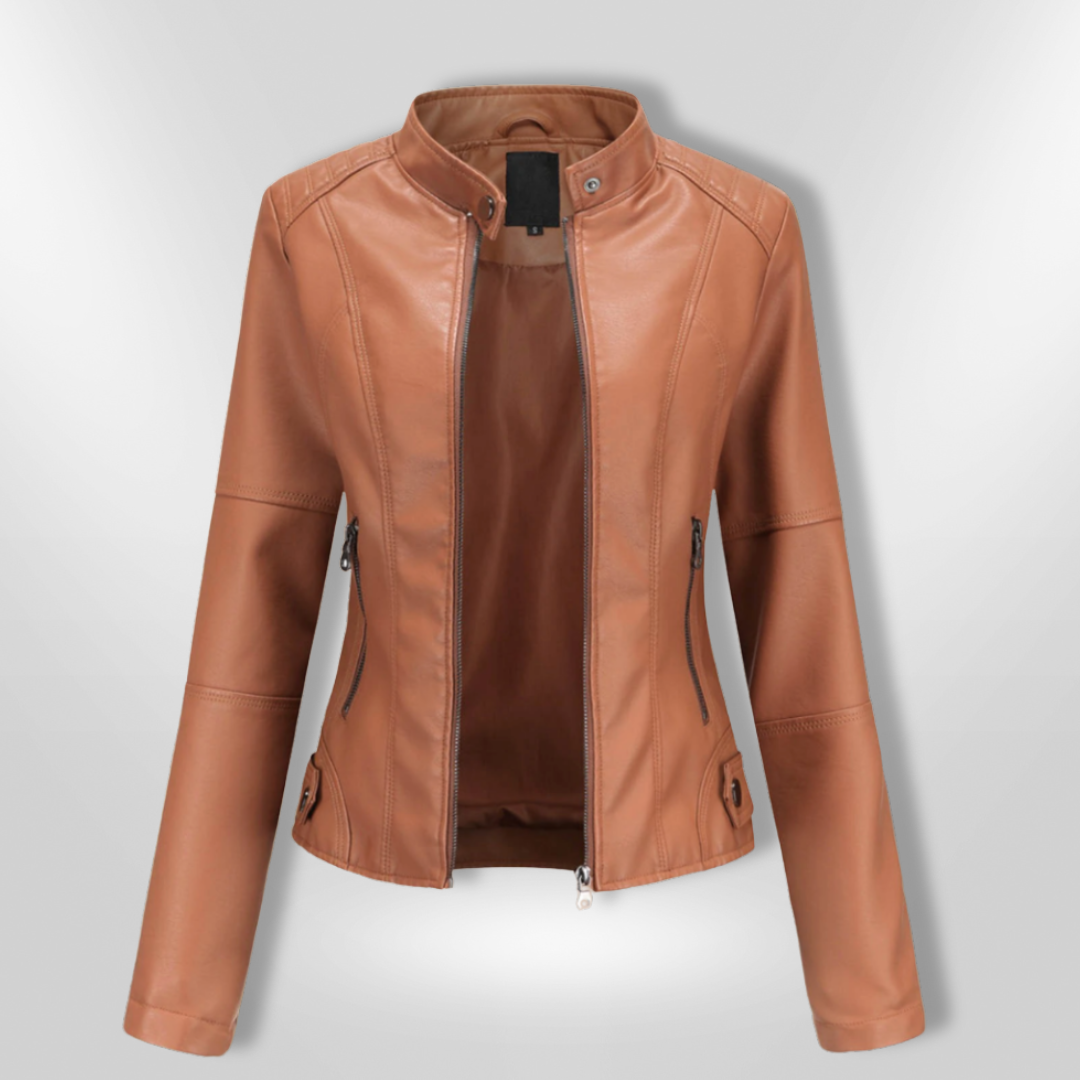 JULIE | Veste en cuir élégante