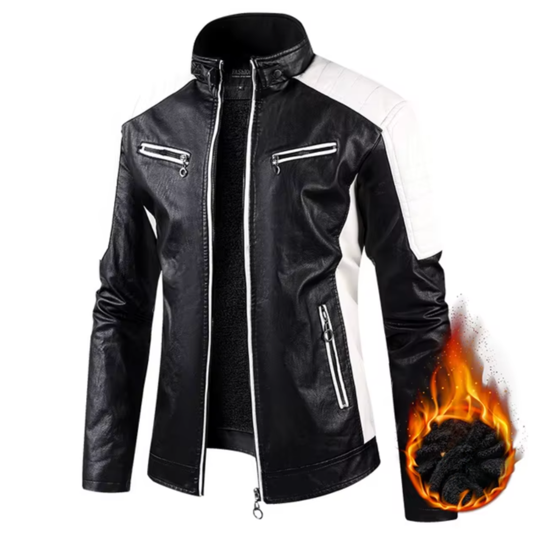 RAMOS | Veste en cuir premium avec détails audacieux