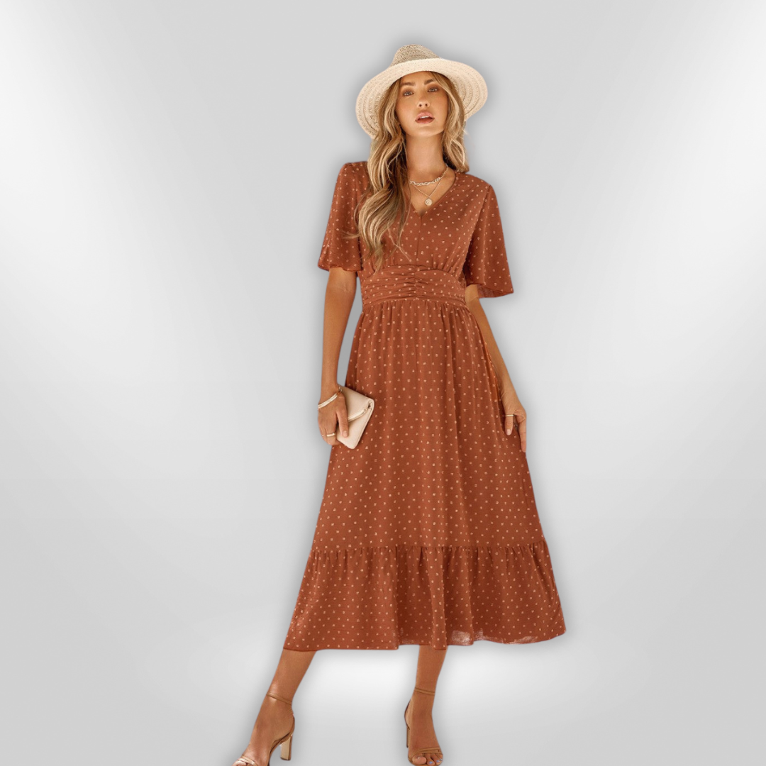 RENATA | robe à col en v