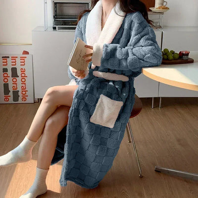 Louisa - Peignoir d'automne en flanelle élégant et confortable pour femmes