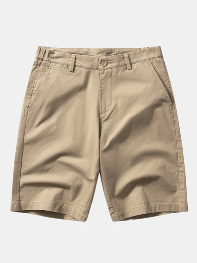 Polo en Maille à Fermeture Éclair avec Liseré Contrastant & Short Chino en Coton