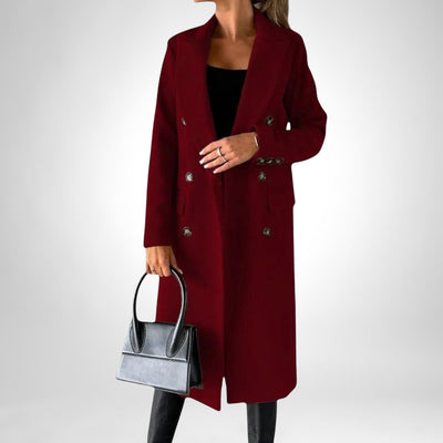 DESIREE™ | MANTEAU LONG AVEC DOUBLE BOUTON