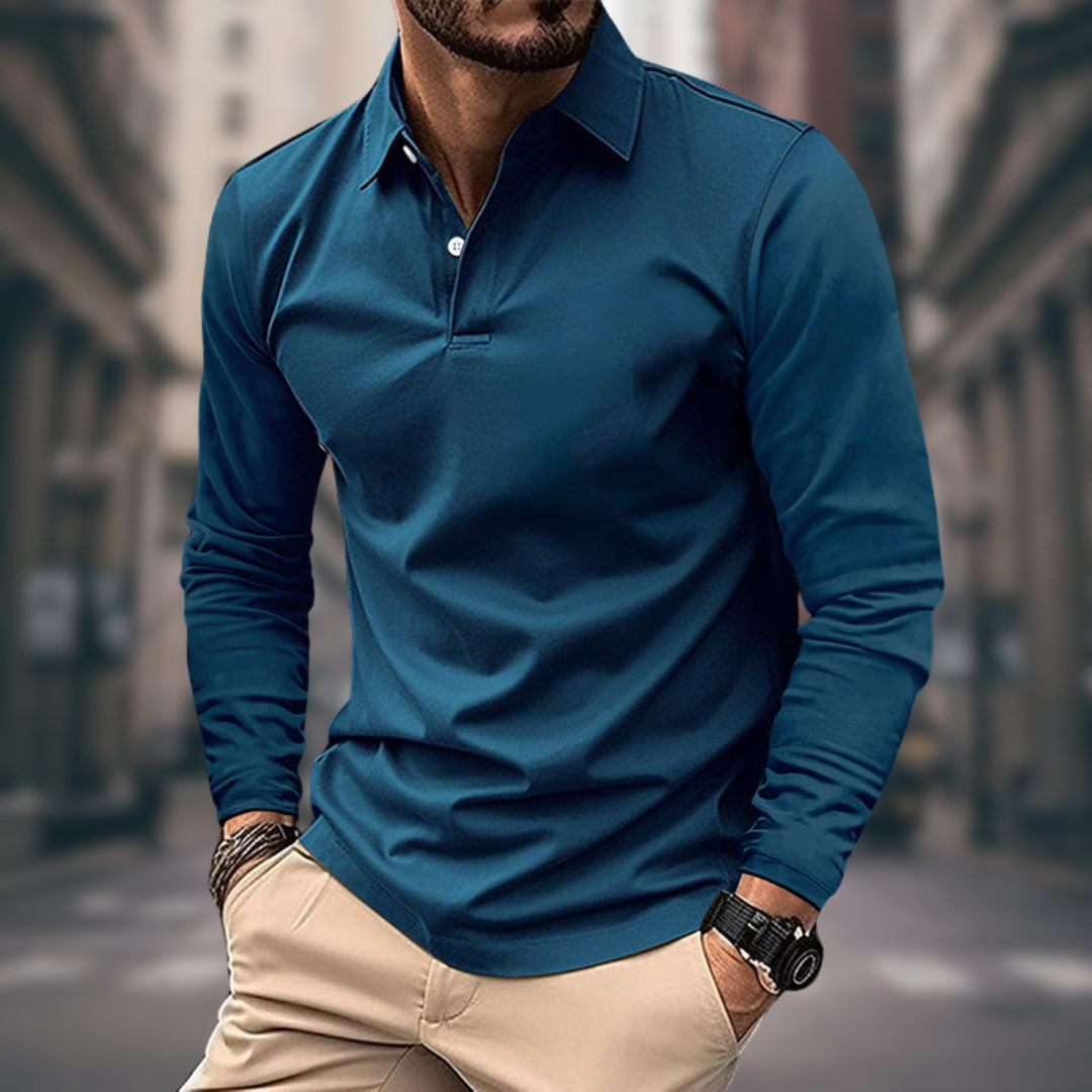 RALPH | POLO À MANCHES LONGUES EN STYLE DÉCONTRACTÉ
