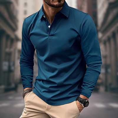 RALPH | POLO À MANCHES LONGUES EN STYLE DÉCONTRACTÉ